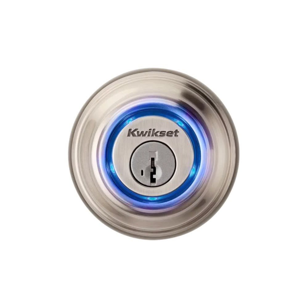 Kwikset Satin Nickel 2nd Gen Bluetooth Smart Lock Electronic Deadbolt - Flockneti