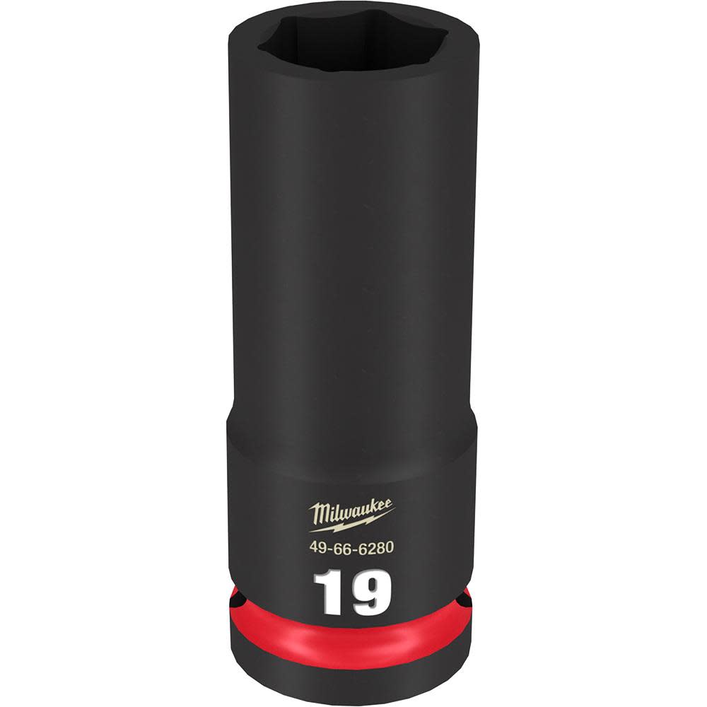 Milwaukee SHOCKWAVE Impact Duty Socket 1/2″ Drive 19MM Deep 6 Point - Flockneti