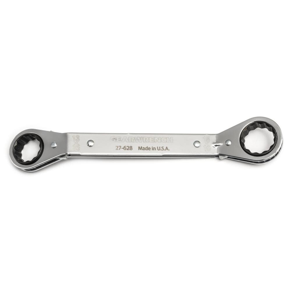GEARWRENCH Laminated Ratcheting Box Wrench 12 Point 25 Offset 13/16″ x 15/16″ - Flockneti