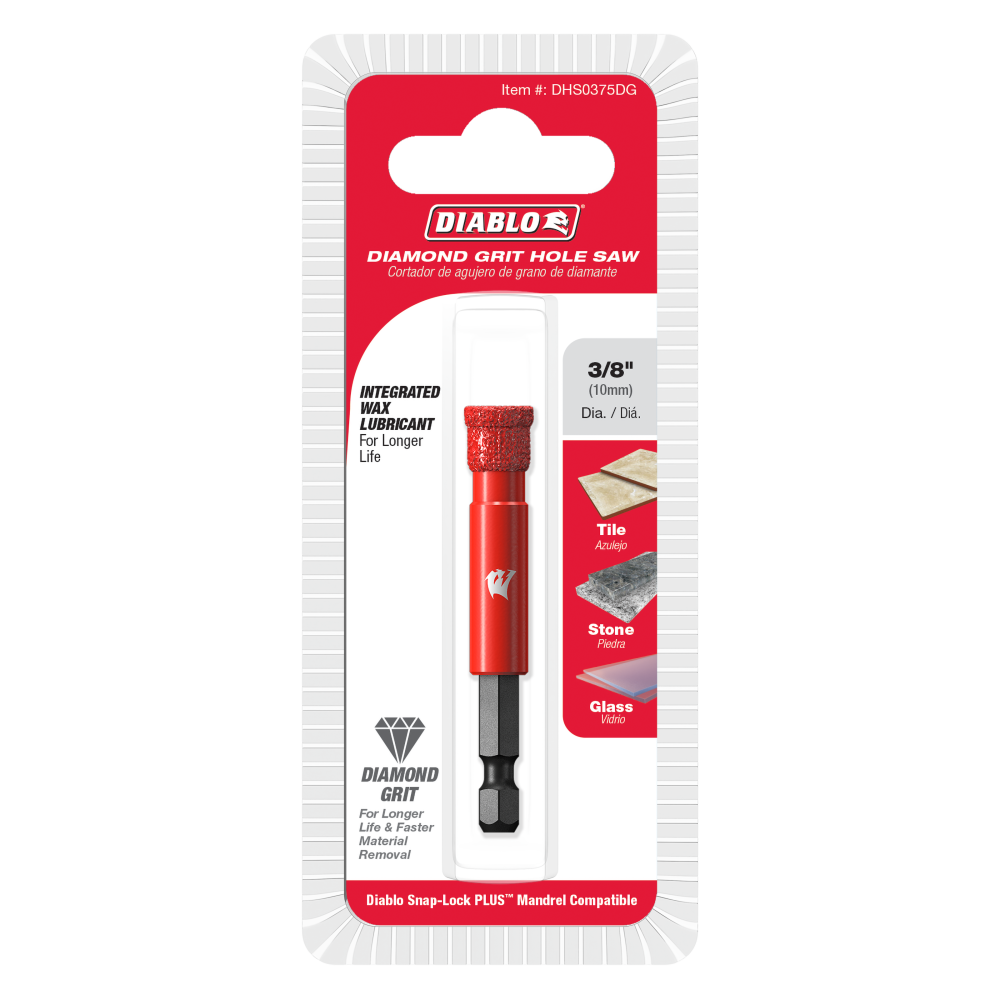 Diablo Tools 3/8″ Diamond Grit Hole Saws - Flockneti