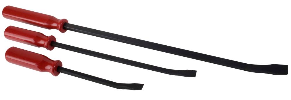 Sunex 3 pc. Professional Pry Bar Set (12 In. 17 In. 25 In.) with Handles - Flockneti