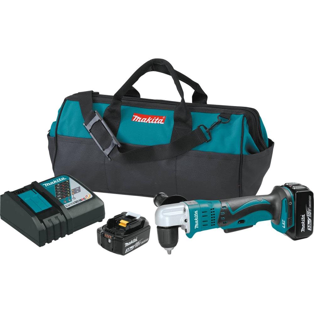 Makita 18V LXT Lithium-Ion Cordless 3/8 in. Angle Drill Kit - Flockneti