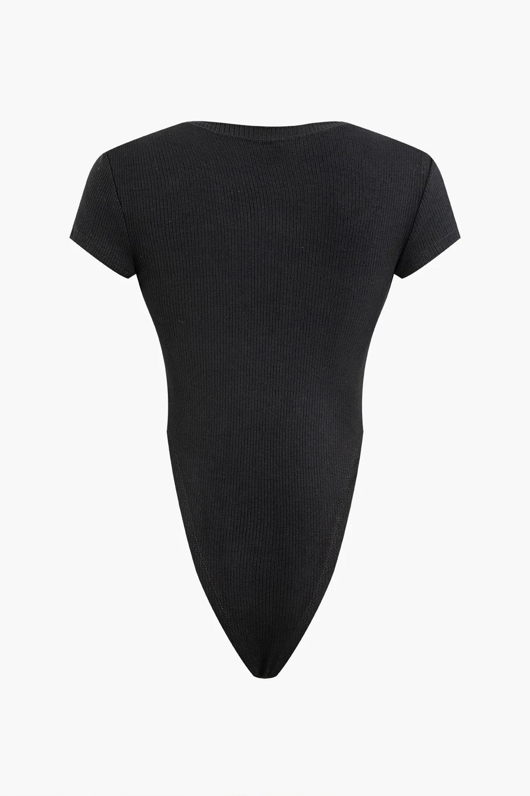 V-Neck Ribbed Sleeveless Bodysuit - Flockneti
