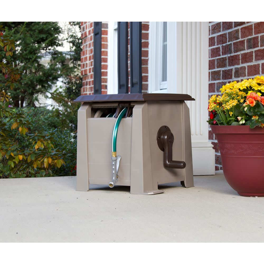 Never Leak 175 ft. Hose Cabinet with Bench and Table - Flockneti