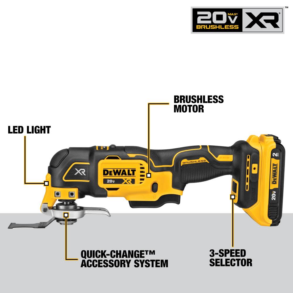 DEWALT XR 20V Max Oscillating Multi Tool 33pc Kit - Flockneti