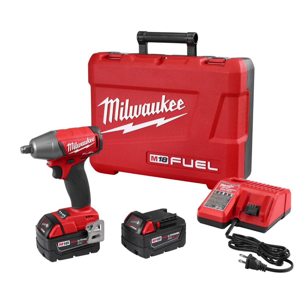 Milwaukee M18 FUEL 1/2 In. Compact Impact Wrench with Friction Ring Kit - Flockneti
