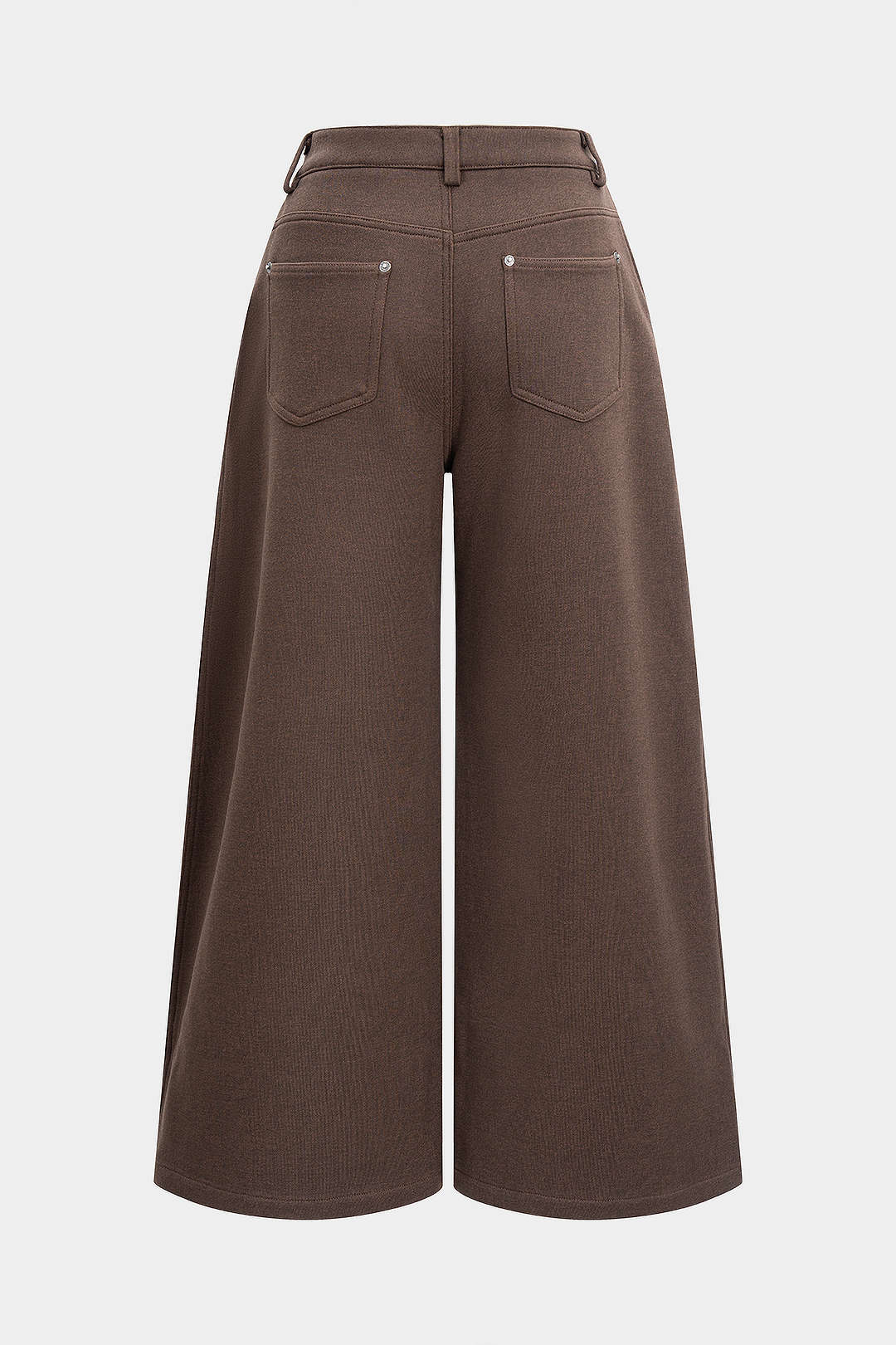 Solid Pocket Wide Leg Pants - Flockneti