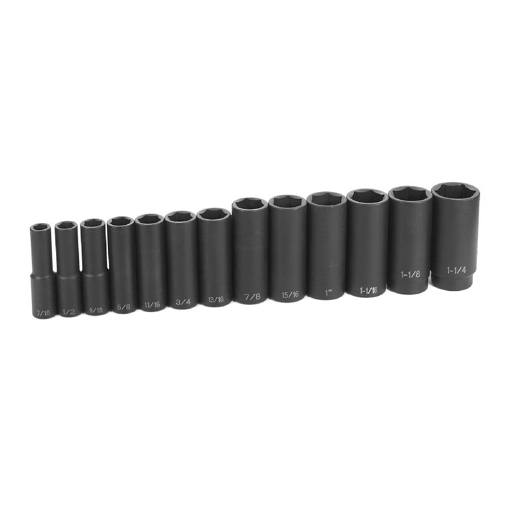 Grey Pneumatic 1/2″ Drive 13 Piece Deep Set - Flockneti