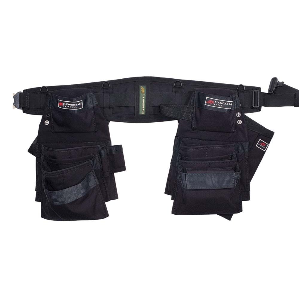 Diamondback Toolbelts Black Right Handed Large Denali 2.0 Tool Belt System - Flockneti