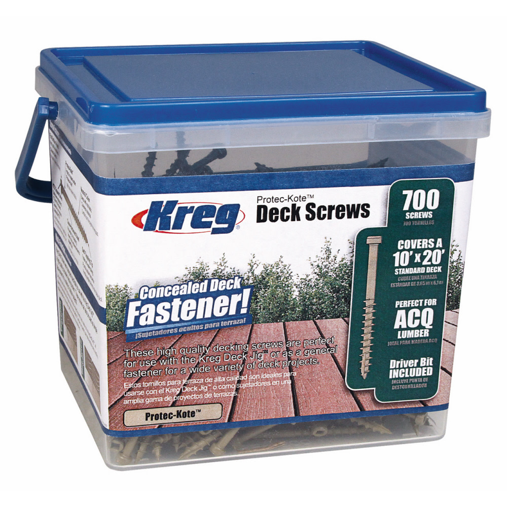 Kreg 2″ Deck Screws (700pc) - Flockneti
