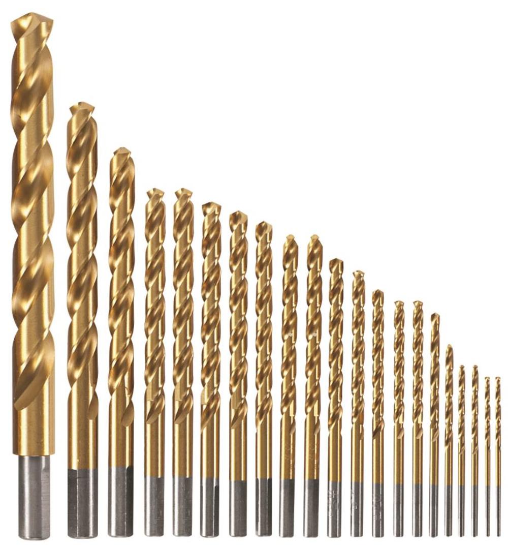 Bosch 21 pc. Titanium-Coated Metal Drill Bit Set - Flockneti