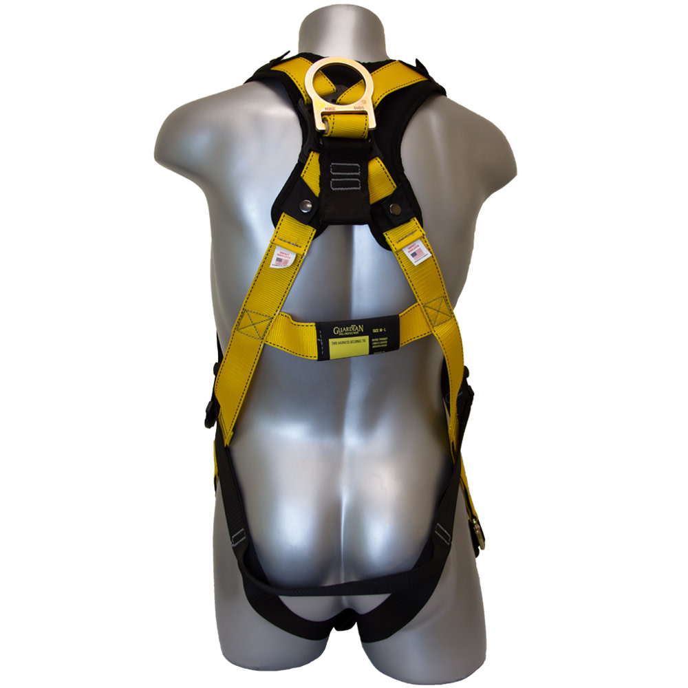 Guardian Fall Protection Series 3 Full-Body Harness with QC Chest/Legs Buckle XL-XXL - Flockneti