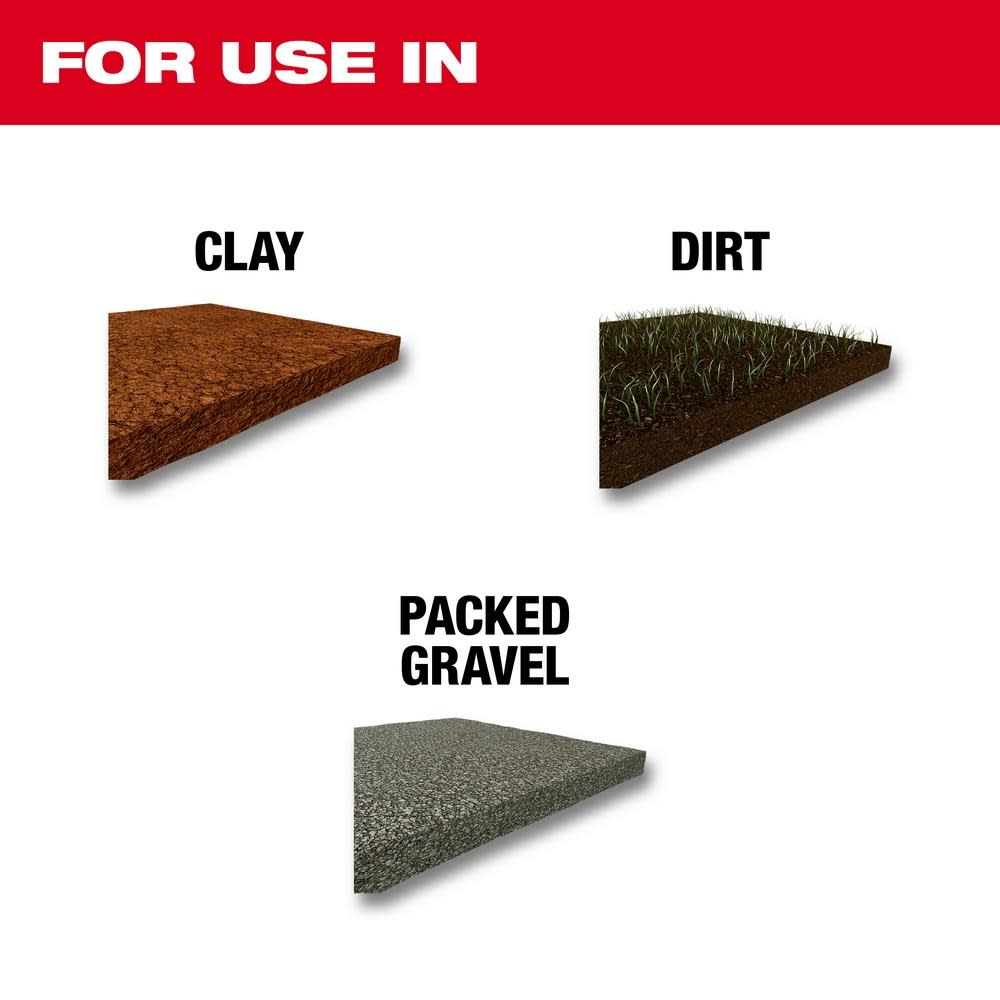 Milwaukee SDS-Max 4-1/4 in. x 16 in. Clay Spade - Flockneti