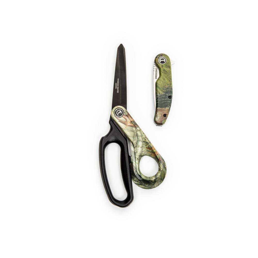 Crescent Wiss Pocket Knife and Shear Set Camo 2pc - Flockneti