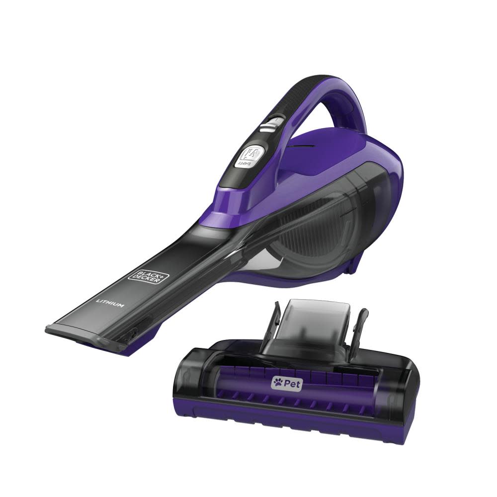 Black and Decker Lithium Hand Vac Pet Purple - Flockneti