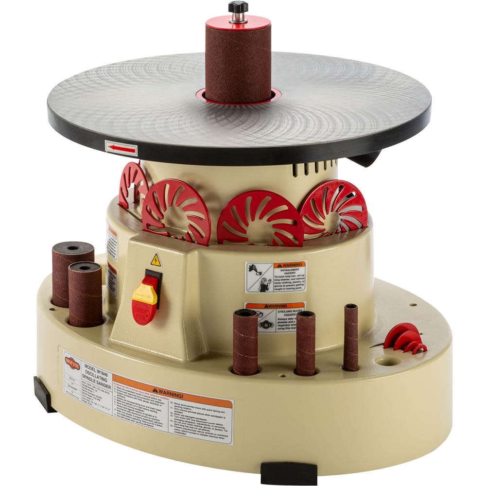 Shop Fox Benchtop Oscillating Spindle Sander 120V 1/4HP 1 Phase - Flockneti