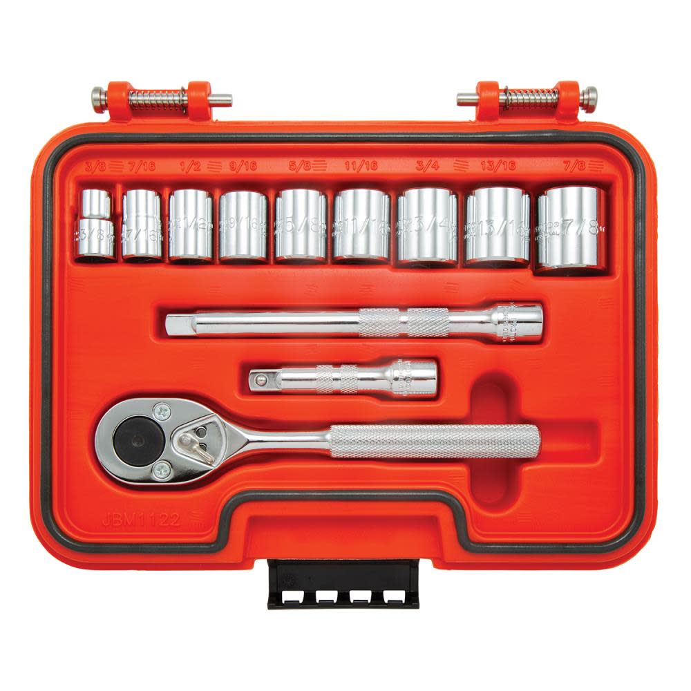 Proto Socket Set 3/8 DR 12pc SAE 6pt - Flockneti