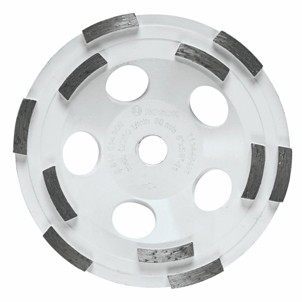 Bosch 5″ Double Row Segmented Diamond Cup Wheel - Flockneti