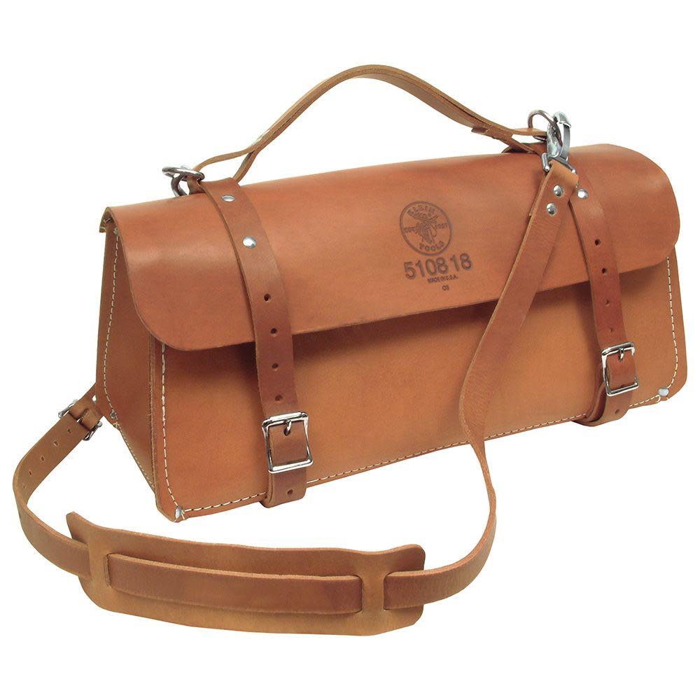 Klein Tools 18″ Deluxe Leather Bag - Flockneti