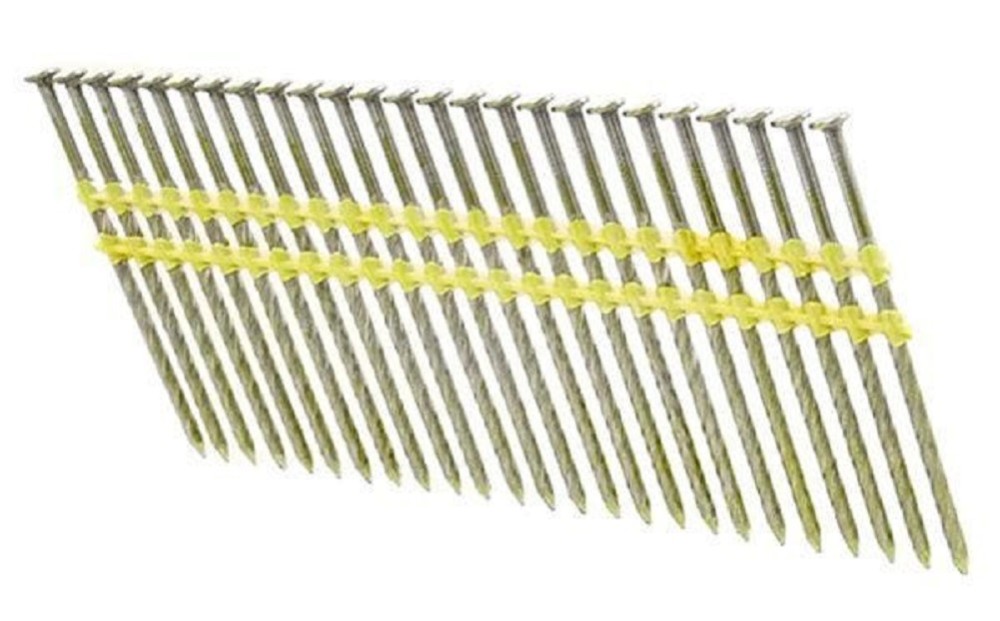 Duo Fast 1015228 2-3/4 X .120 Bright 20 Full Round Head Strip Plastic Nail – 2500 Nails - Flockneti