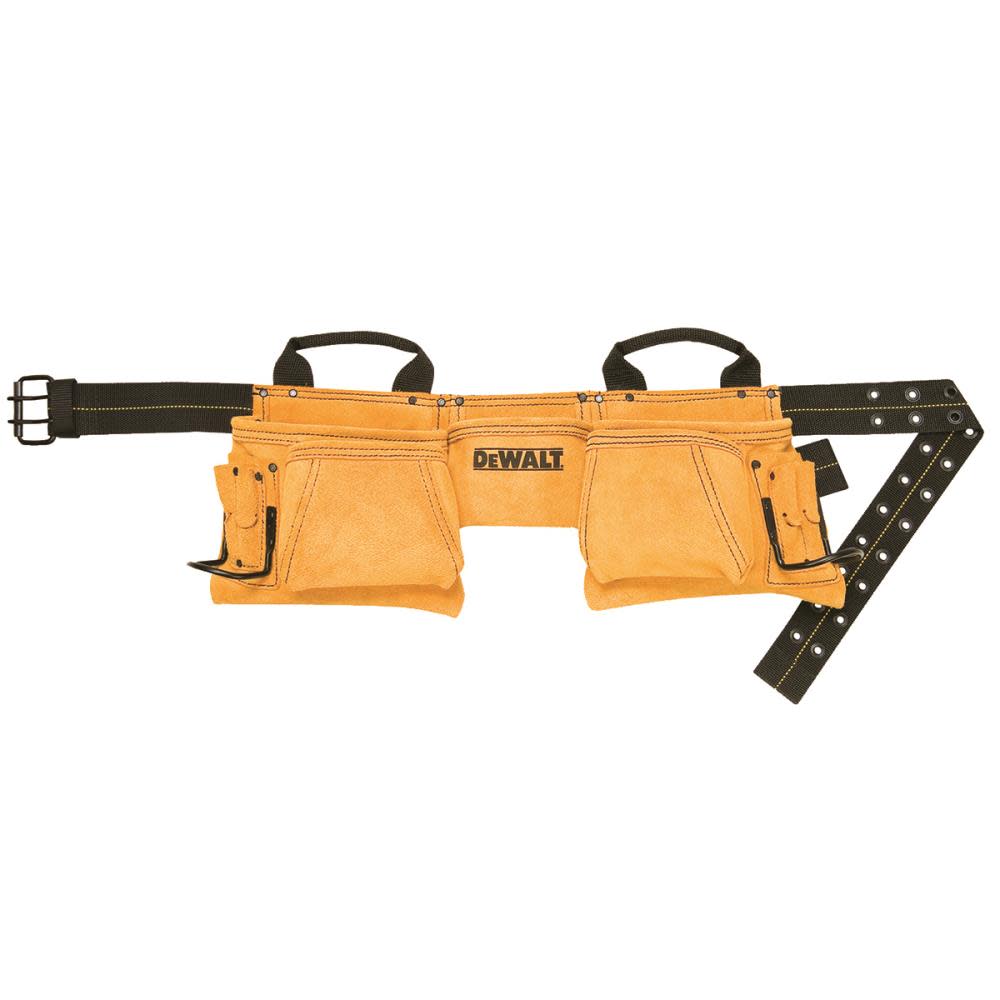 DEWALT 12 Pocket Carpenter’s Suede Apron - Flockneti