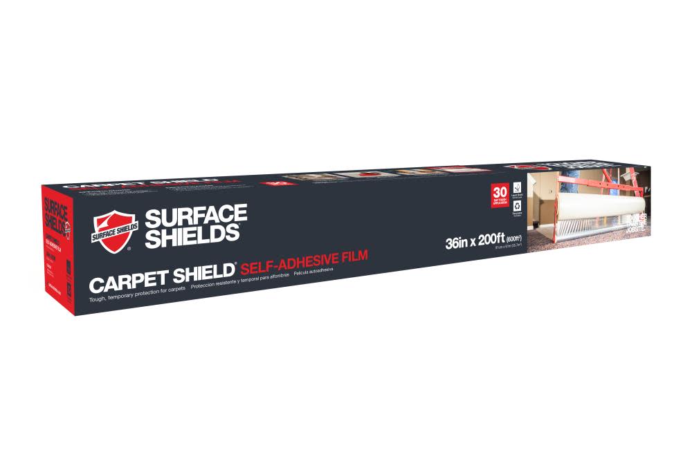 Surface Shield 36in x 200ft Carpet Shield Self Adhesive Protection Film - Flockneti