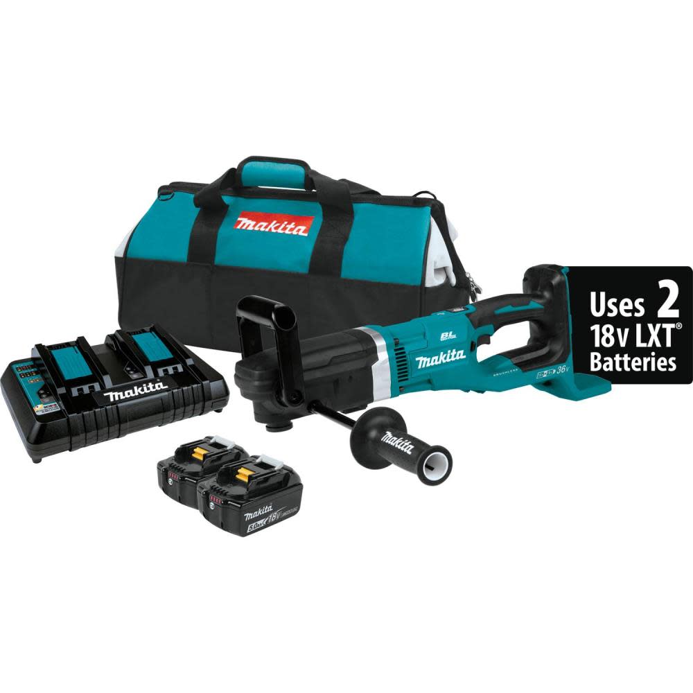 Makita 36V (18V X2) LXT 7/16″ Hex Right Angle Drill Brushless Kit - Flockneti