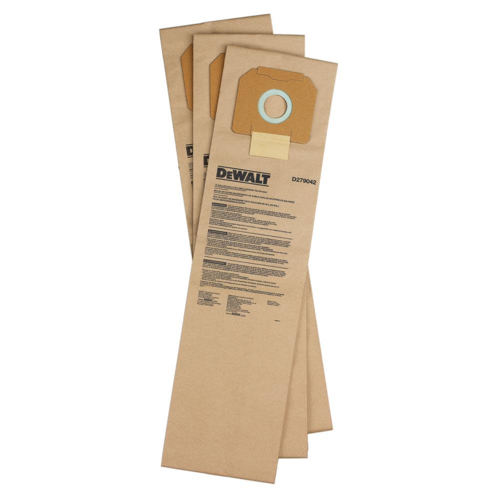 DEWALT Paper Filter Bag for D27904 - Flockneti