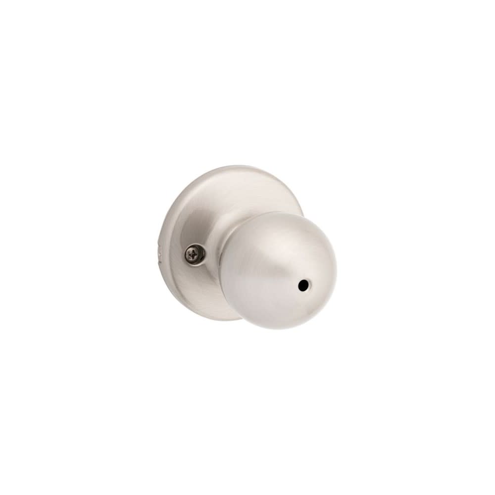 Kwikset Polo Door Knob Satin Nickel Bed & Bath Privacy Round - Flockneti