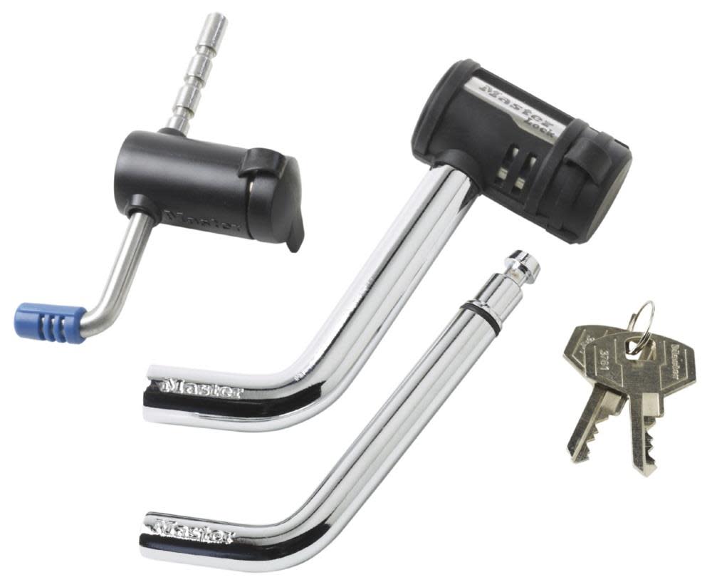 Master Lock 1/2 in. and 5/8 in. Swivel Head Receiver Lock with SS Adj Coupler Latch Lock – 2848DAT - Flockneti