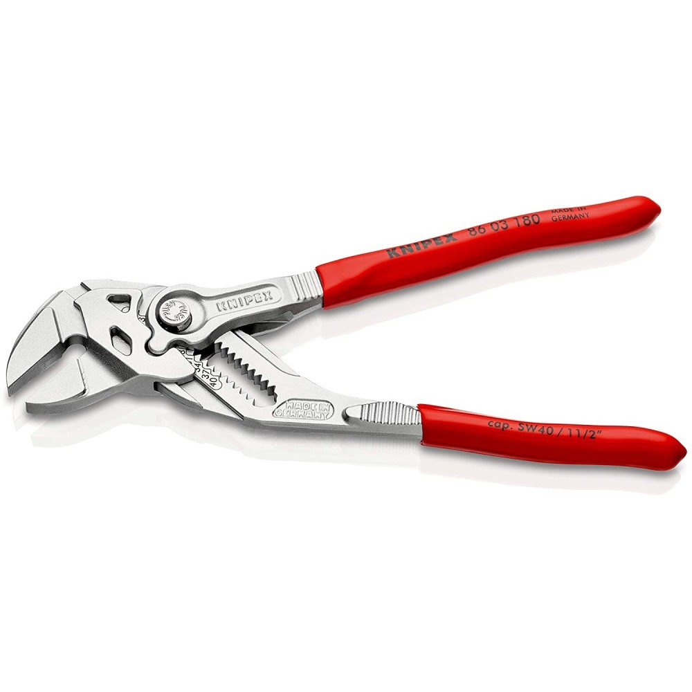 Knipex Pliers Wrench Chrome Plated 180mm - Flockneti