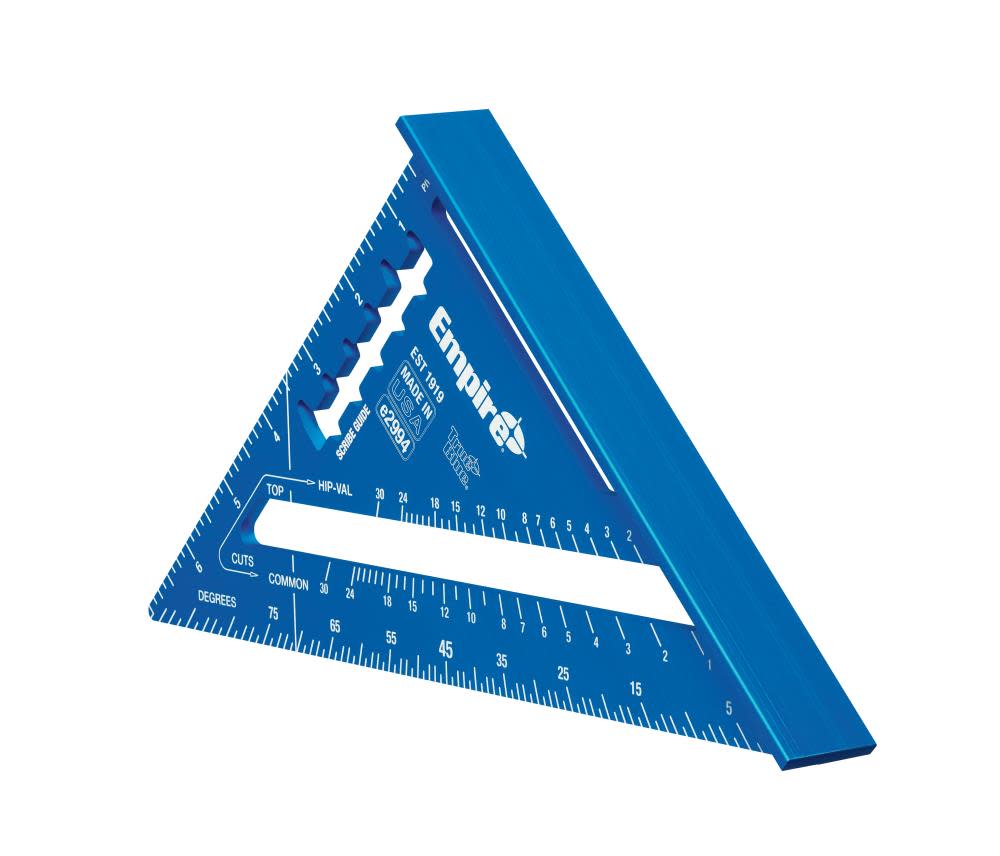 Empire Level 7 in. True Blue Laser Etched Rafter Square - Flockneti