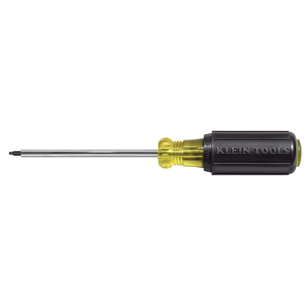 Klein Tools #3 SQ Recess Screwdriver 4″ Shank - Flockneti