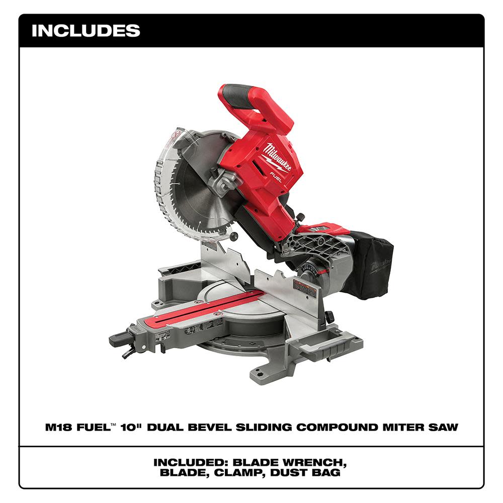 Milwaukee M18 FUEL HIGH DEMAND 10″ Miter Saw Bare Tool - Flockneti