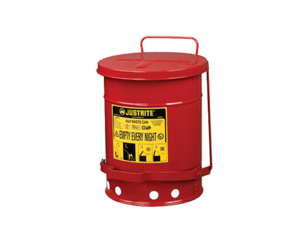 Justrite 6 Gallon Oily Waste Can - Flockneti
