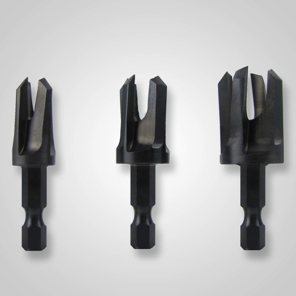 Make It Snappy Hex Drive Tapered Plug Cutter Set 1/4″ 3pc - Flockneti