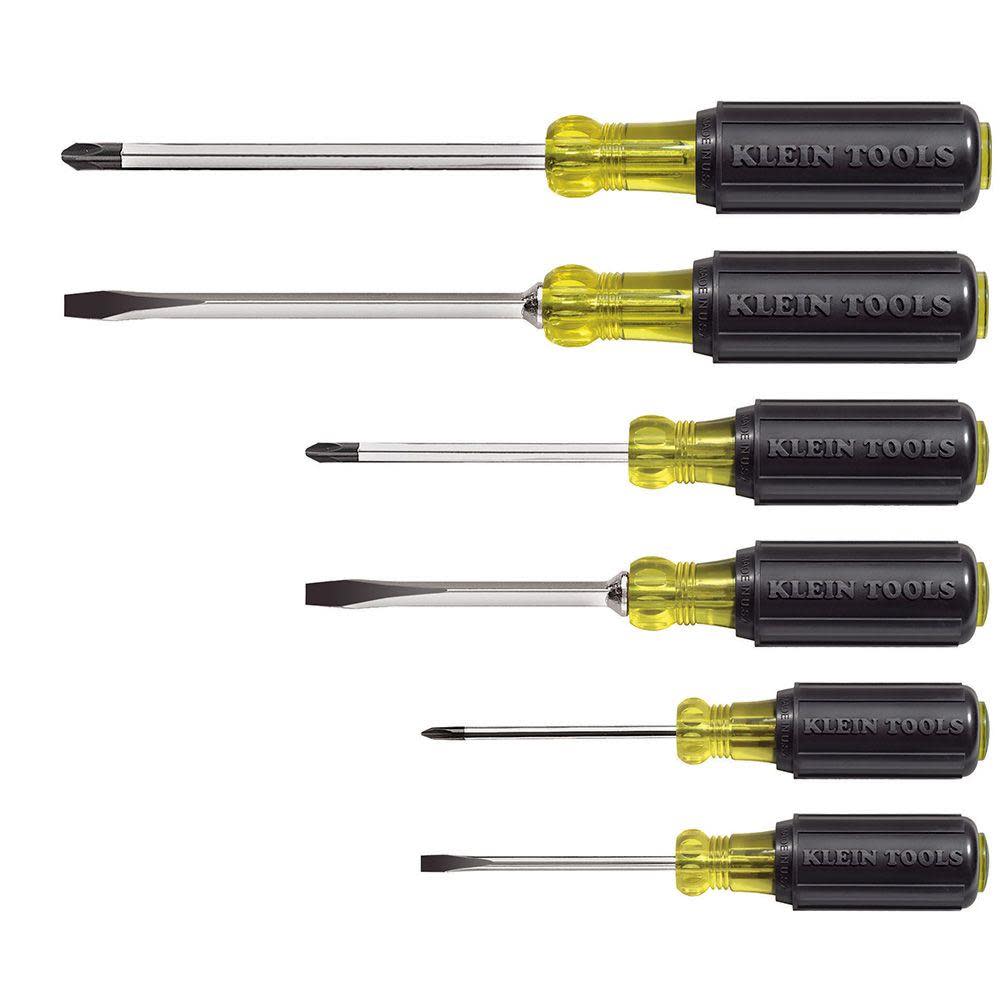 Klein Tools Cushion-Grip Screwdriver Set 6 Pc - Flockneti