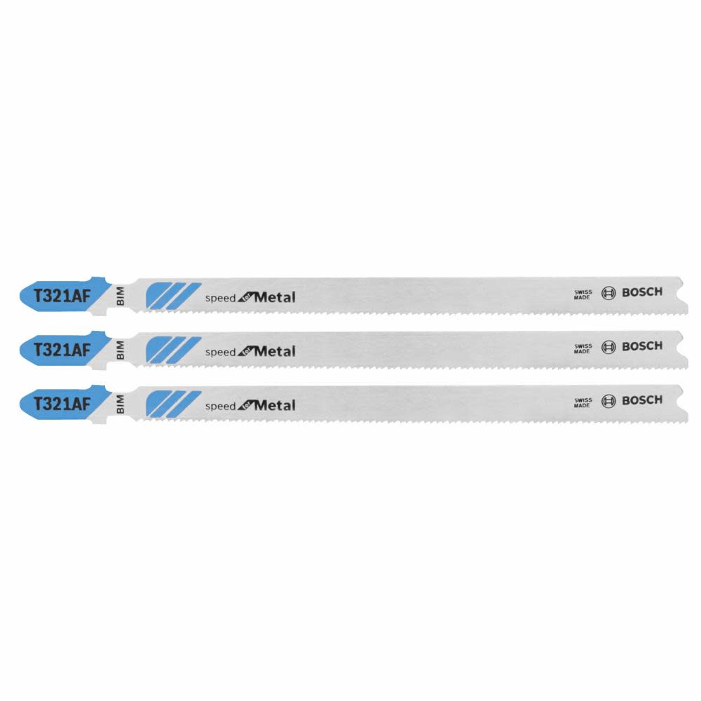 Bosch Jig Saw Blades 3pc 5 1/4″ 21 TPI Speed for Metal T Shank - Flockneti
