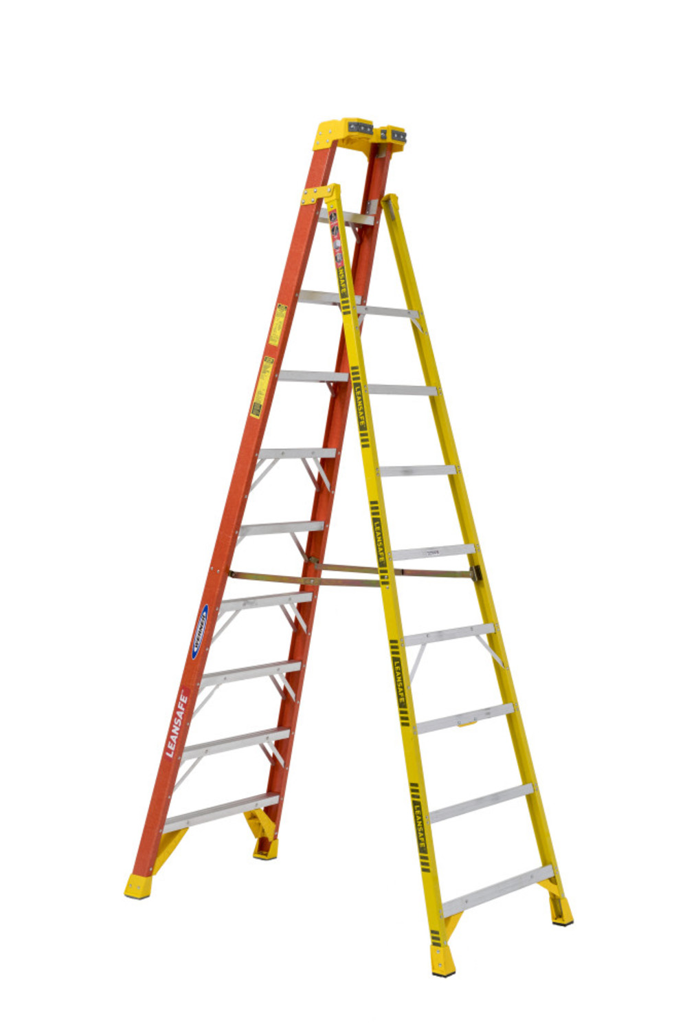 Werner 10Ft LEANSAFE Type IA Fiberglass Leaning Ladder - Flockneti