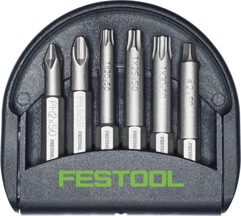 Festool 6 Piece 2″ Magnetic Impact Bit Cassette - Flockneti
