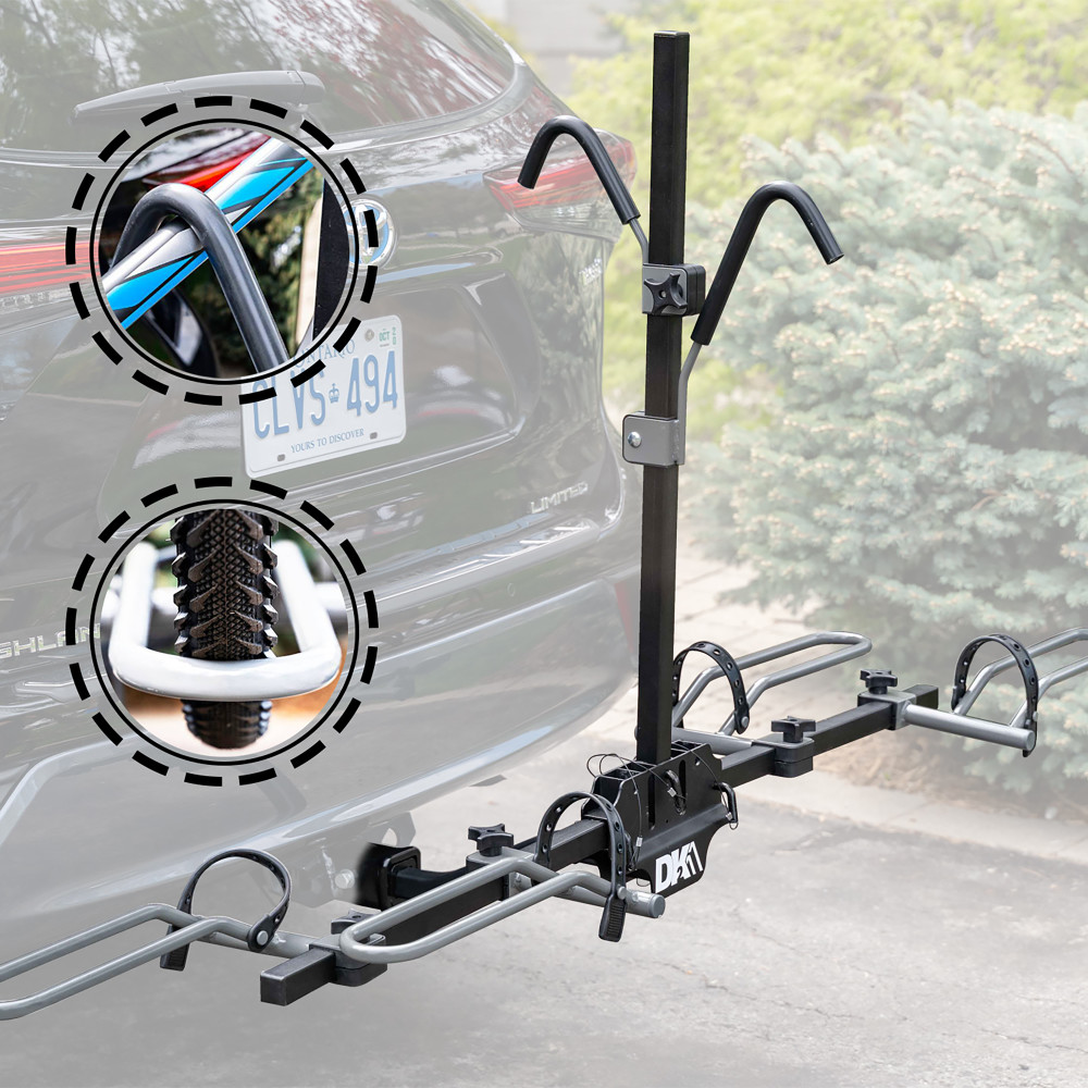 DK2 Hitch Mounted Bicycle Carrier - Flockneti