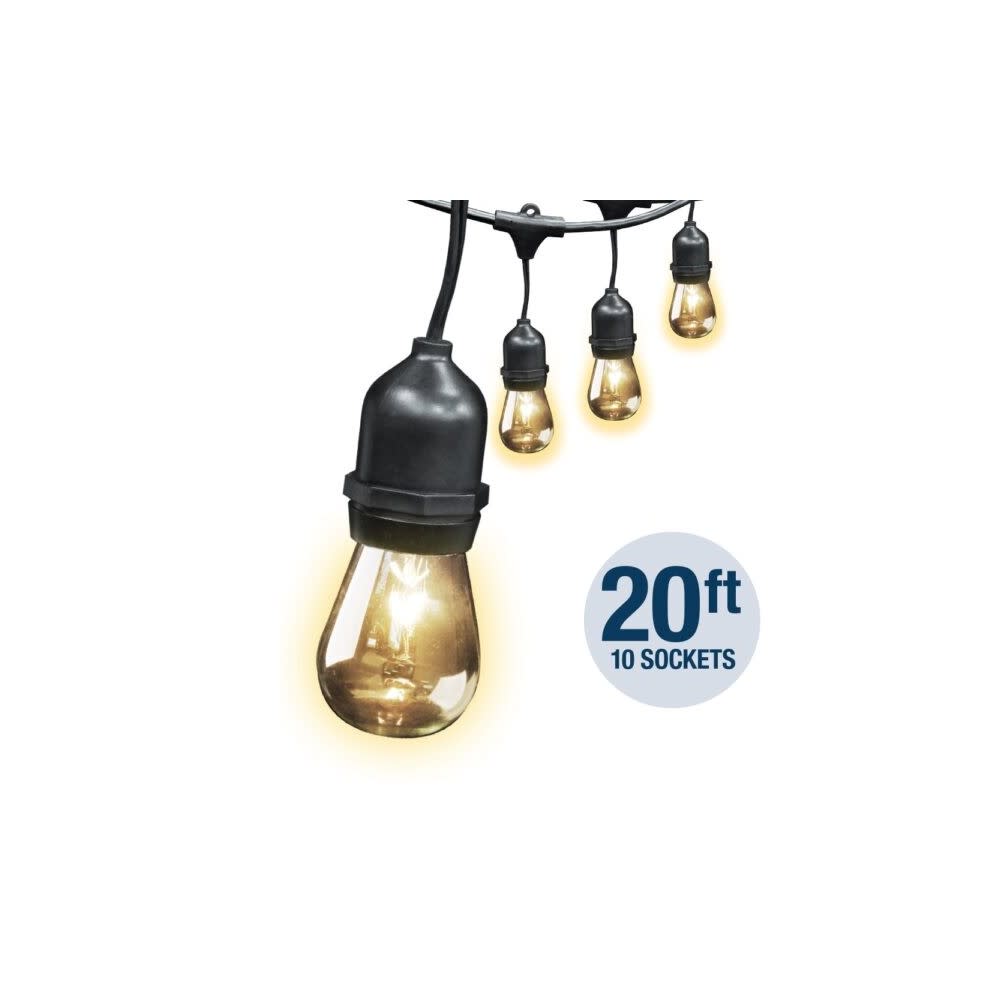 Feit Electric 130V 20′ 10 Lights Incandescent String Light Set - Flockneti