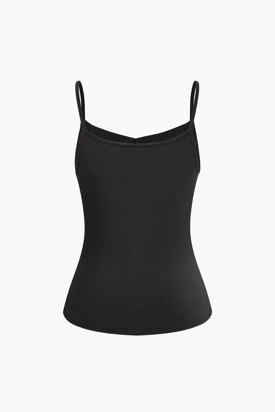 Solid Button Cut Out Cami Top - Flockneti