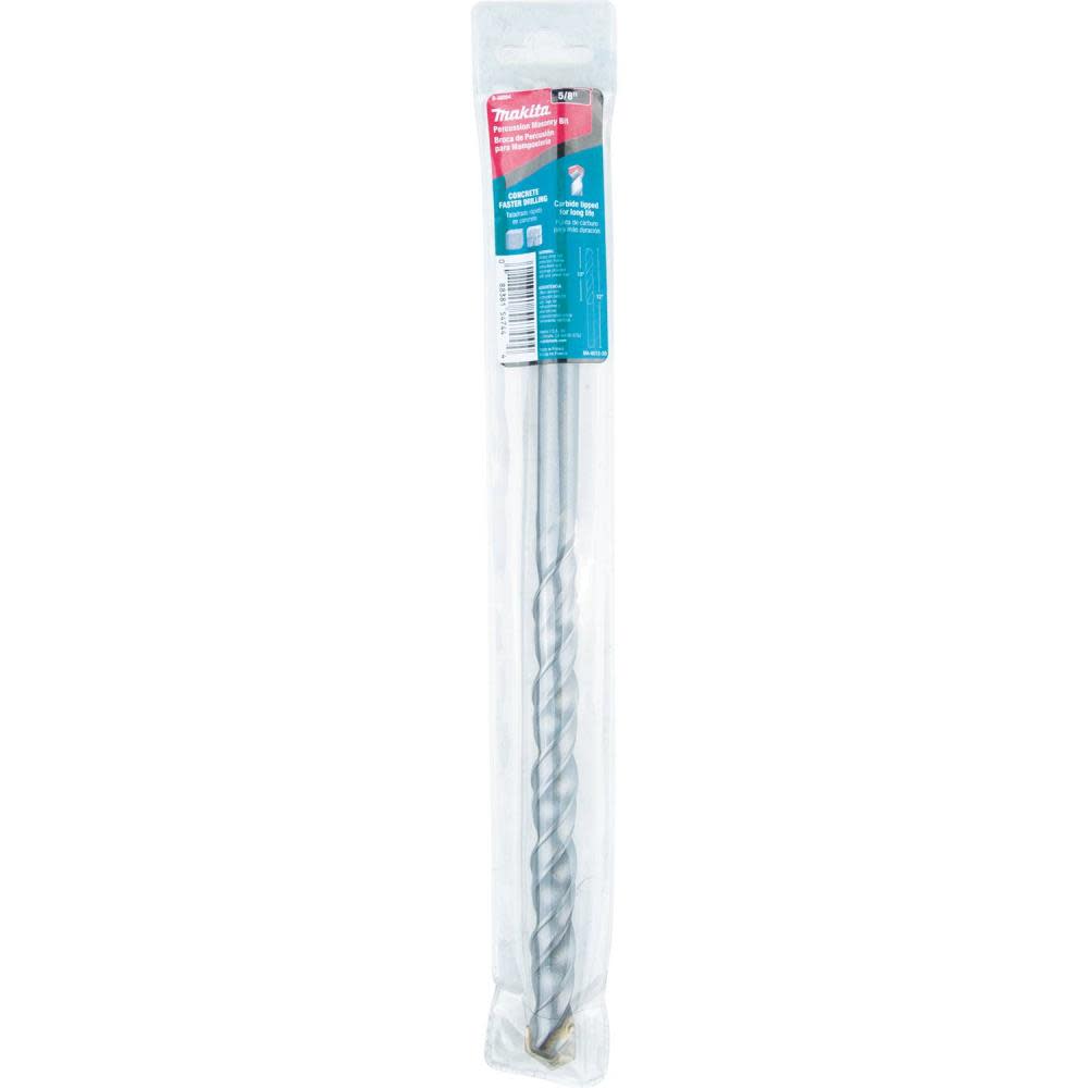 Makita 5/8″ x 12″ Carbide Tipped Percussion Masonry Hammer Drill Bit - Flockneti
