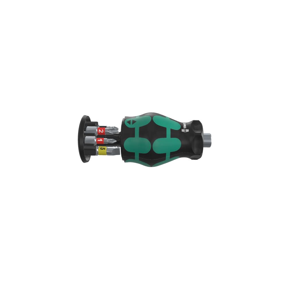 Wera Tools Kraftform Kompakt Stubby Magazine 2 Screwdriver with Bits - Flockneti