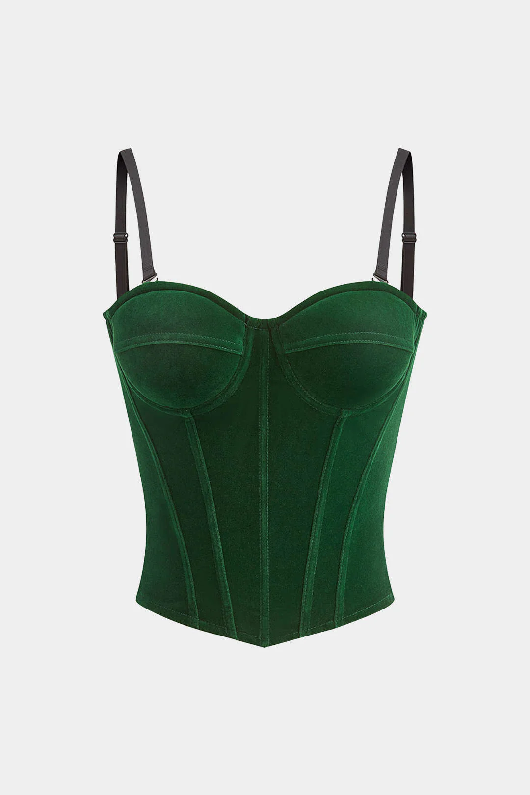 Velvet Slip Bustier Corset Waist Cami Top - Flockneti