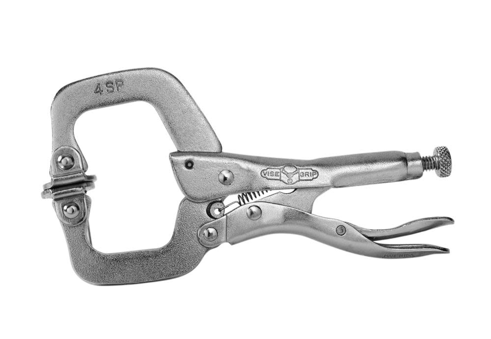 Irwin 4 In. Locking Clamp with Swivel Pads - Flockneti