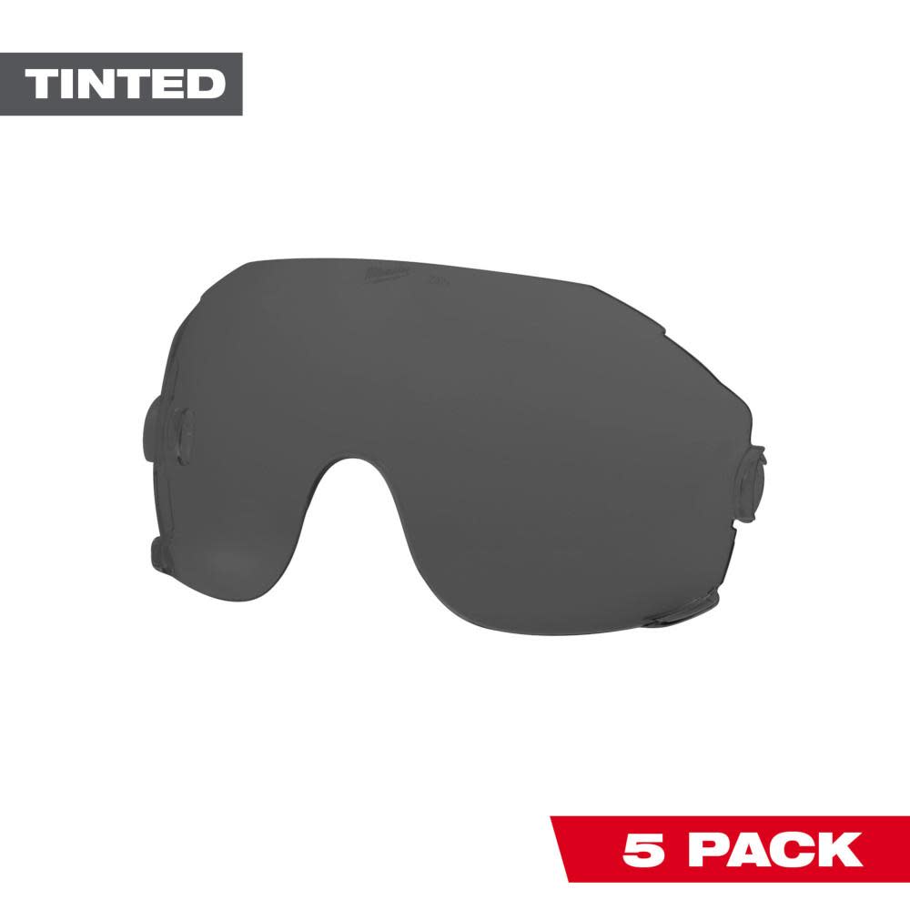 Milwaukee Tinted Eye Visor Replacement Lenses 5pk - Flockneti