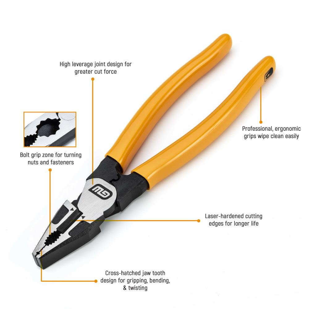 GEARWRENCH Pitbull Universal Cutting Pliers 8″ Dipped Handle - Flockneti
