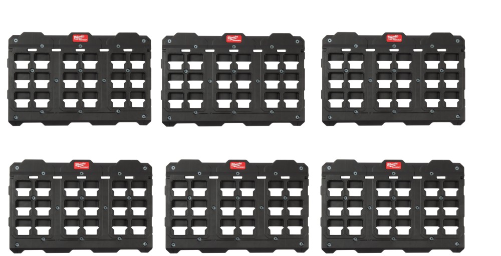 Milwaukee PACKOUT Large Wall Plate 6pk Bundle - Flockneti